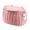 Pink, variant on Childrens Bicycles Front Basket Wovens Plastic Bikes Baskets with Belt and Lid Handlebars Storage Container