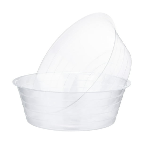 Uxcell Paquete de 5 Platillos para Macetas, Platillos de Plástico de 11 Pulgadas para Macetas, Bandeja de Drenaje para Macetas de Interior y Exterior