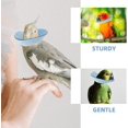 thumbnail image 2 of HUGFEGWE Bird Cone Collar Adjustable Bird Parrot Tapered Collar Parrot Recovery Cones Neck Quaker Leather Bird Neck Protector Parrot Feather Protection Collar Sky-Blue U2537-27694, 2 of 9