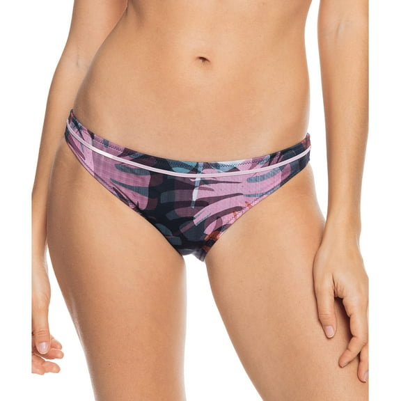 Roxy Fitness Bikini Sports Bottoms True Black Palm Camo 2XL