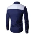 thumbnail image 2 of Camisas De Poliéster Hombre Larga Slim Casual Formal Moda, 2 of 8