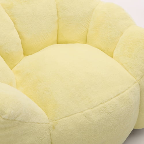 Bean Bag Sofa Lotus type compression – No Assembly, Portable Comfort for Living Room, Bedroom, Yellow