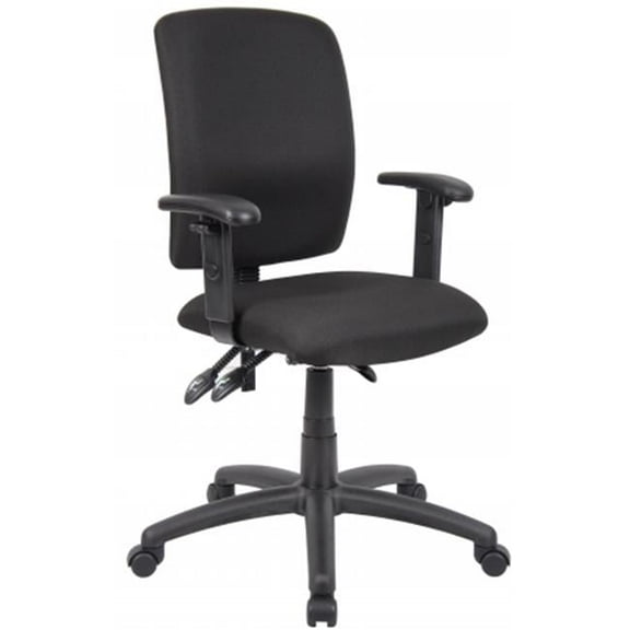 Multi-Function Fabric Task Chair With Adjustable Arms