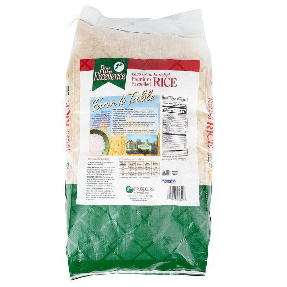 Producers Rice Parexcellence Parboiled Rice Bag, 25 Pound -- 1 each.