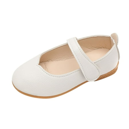 

nsendm Western Boots for Little Girls Summer And Autumn Fashion Cute Girls Casual Shoes Round Toe Girls Low Boots Shoes White 7 Years