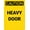Warning Sign 2, variant on Caution Heavy Door Metal Aluminum Sign 12 x 8 Inches - Pre-Drilled Holes for Easy Mounting, Indoor Outdoor Use for Fence, Door, Gate, Warehouse, Office