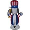 thumbnail image 4 of Gemmy Airblown Inflatable Patriotic Snoopy, 3.5 ft Tall, White, 4 of 5