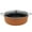 Orange, variant on Infuse 10.5Qt Nonstick Aluminum Covered Caldero Jumbo Cooker Saute Pan with Glass Lid, Black