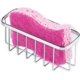 thumbnail image 1 of Soporte de esponja tipo Double Sucker - almacenamiento de esponja para esponjas y esponjas de metal - Acero inoxidable pulido - Plata, 1 of 5