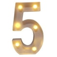 thumbnail image 2 of Clearance! Letters Up Standing Light Light Wihte Plastic Hanging Warm Lights Letter LED Home Decor, 2 of 2