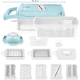 thumbnail image 5 of LINLIN 13 in 1 Super and Professional Vegetable Chopper, Onion Chopper, Food Chopper, Multifunctional Vegetable Cutter Veg Onion Dicer Salad Chopper Potato Cutter - Egg Slicer Yolk Separator Peeler, 5 of 6