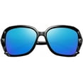 thumbnail image 2 of FEISEDY Polarized Women Square Sunglasses Sparkling Composite Shiny Frame B2289, 2 of 5