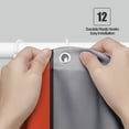 thumbnail image 2 of Mid Century Modern Shower Curtain Red Bathroom Accessories, 2 of 8