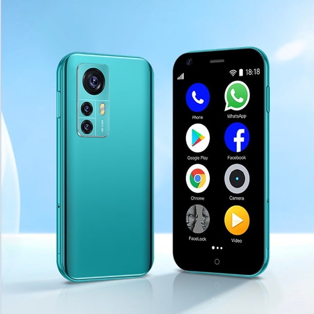 SOYES D18 Red 3G Pantalla de 2.5 pulgadas Mini teléfono inteligente Android Cámara trasera de 2MP Ranura para tarjeta SIM dual TF 1000mAh Teléfono móvil compacto Teléfono móvil lindo