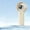 Khaki, variant on Lunxisen 1 Pcs Portable Handheld Fan Rechargeable USB Personal Cooling Fan with LED Display for Travel Office Outdoor Use