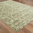 thumbnail image 3 of 2â€™x3â€™ Ivory and Blue Geometric Scatter Rug, 3 of 4