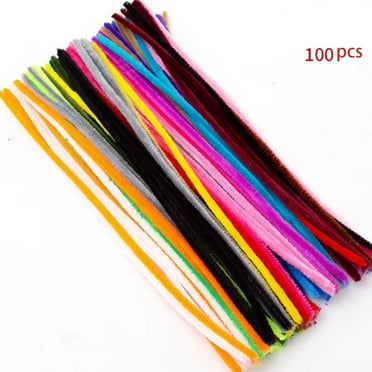 BESTSKY 100 Pcs Pipe Cleaners for DIY,Colorful Pipe Cleaners Craft,Galvanized Iron Wire Pipe