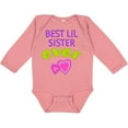 thumbnail image 3 of Inktastic Best Lil Sister Ever Girls Long Sleeve Baby Bodysuit, 3 of 5