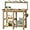 Teak, variant on ONBRILL Potting Bench, Outdoor Potting Bench Table with Removable Sink, HDPS Potting Benches for Outside, Garden Table with Storage Shelves & 4 Side Hooks, No Rot, No Fade, No Break, 360lbs Capacity