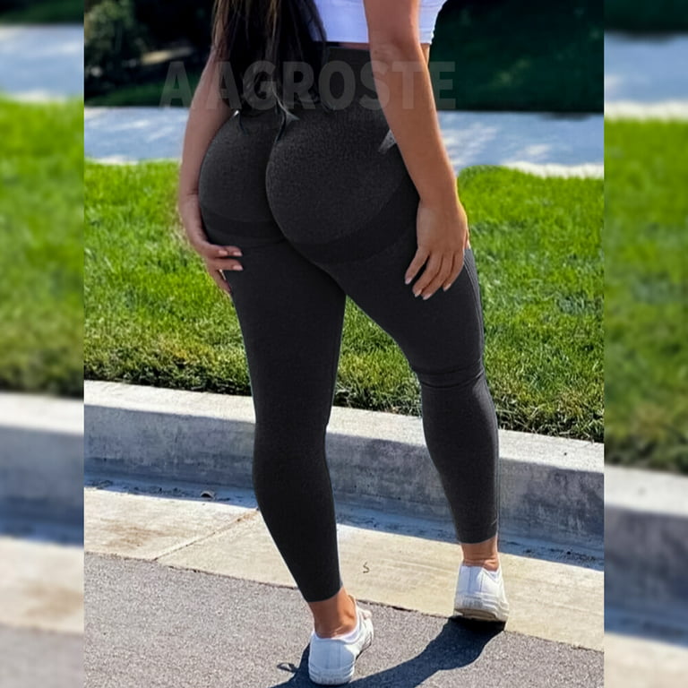  GREFER High Waisted Sculpting Fitness Leggings for Women Butt  Lift Tummy Control Workout Running Scrunch Yoga Pants Black : Clothing,  Shoes & Jewelry