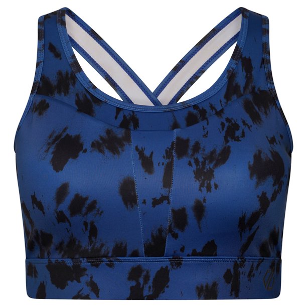 Dare 2B - Sujetador Deportivo Mantra Teñida con Nudos para Mujer (Azul Espacial)