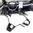 thumbnail image 4 of Adhesivo para volante embellecedor para volante ABS instalación sencilla estilo de fibra de carbono protector para coche ANGGREK Otros, 4 of 8