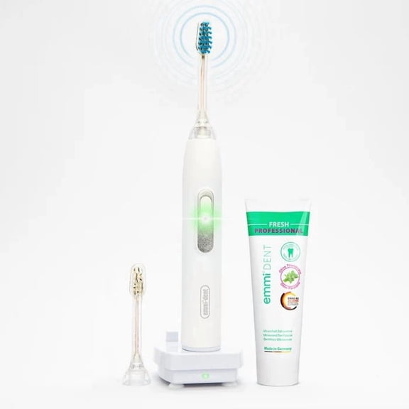 Emmi-dent Metallic Electric Ultrasonic Toothbrush for Sensitive Teeth and Gums
