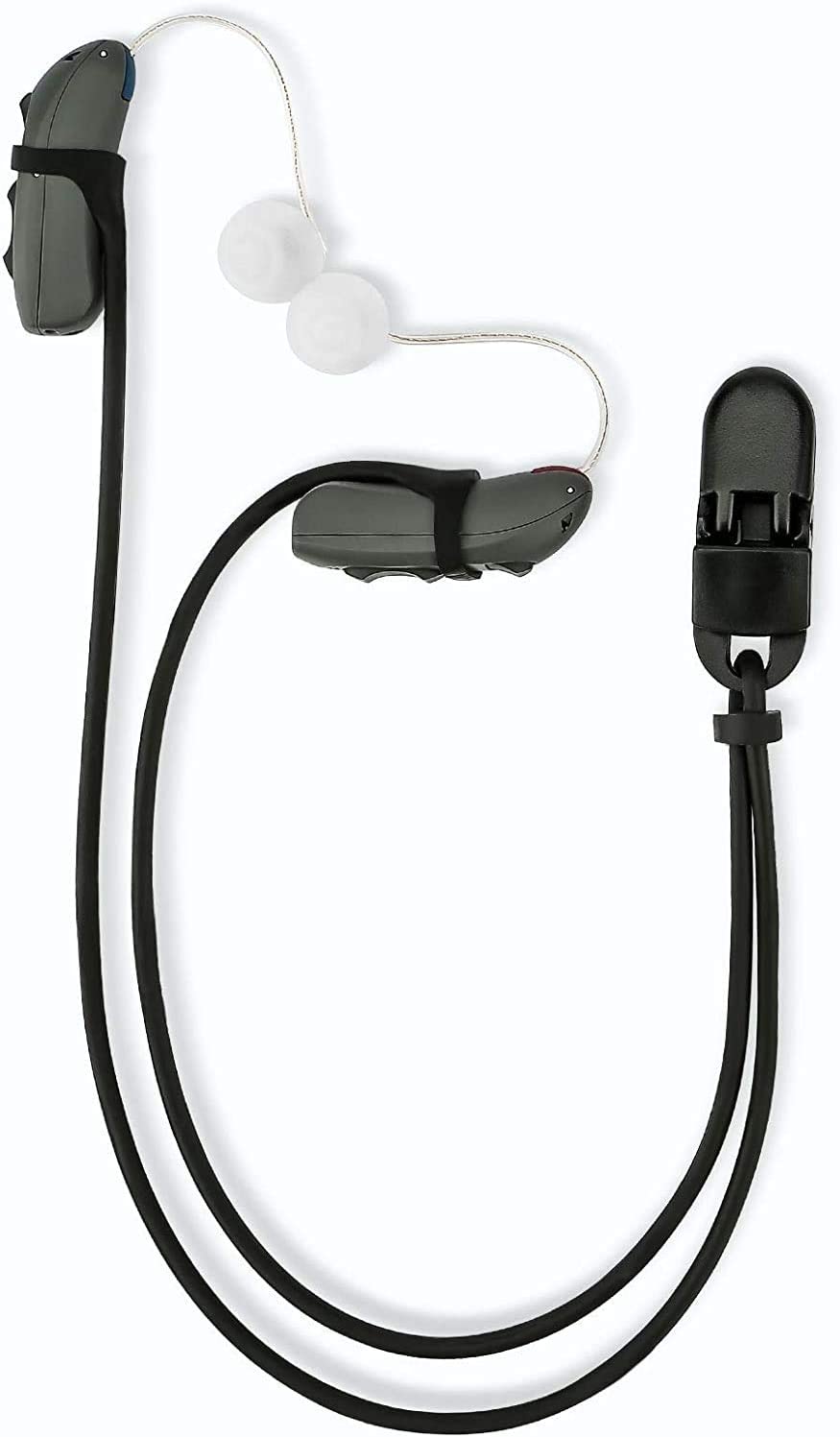 Hearing Aid Clip Protective Holder with Anti Lost Lanyard Cord Rope