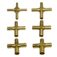 thumbnail image 3 of S SERENABLE prostys Barbed Wire Fittings Pneumatic Cross Coupler prosty Male Thread Gas, 3 of 9