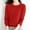 Watermelon Red, variant on Women'S Sweaters Women'S Pullover Sweaters Long Sleeve Crew Neck Lightweight Sweaters Fall Sweater Winter Outfits