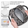 thumbnail image 3 of XMXT Lunch Bag Women, Tiger Art Pattern Grey Large Lunchbox Insulated Lunch Box for Work School, Gray, 3 of 9