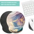 thumbnail image 4 of Mouse Pad with Wrist Support, Ergonomic Mouse Pad with Memory Foam Wrist Rest Cushion, Non-Slip Rubber Base Gaming Mice Pad for Home Office Computer Laptop, Colorful, 4 of 14