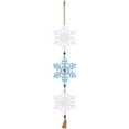 thumbnail image 5 of Glittered Joy Snowflakes Christmas Wall Sign - 26", 5 of 9