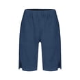 thumbnail image 4 of XIMIN Boys Short Beach Pants Knee Length Cropped Split Summer Casual Shorts Teen Kids Lightweight Elastic Waist Trousers, 4 of 4