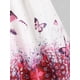 thumbnail image 4 of Más el tamaño de rueda para arriba la manga de la mariposa Imprimir Arriba Rosegal Blusas Tallas Grandes, 4 of 5