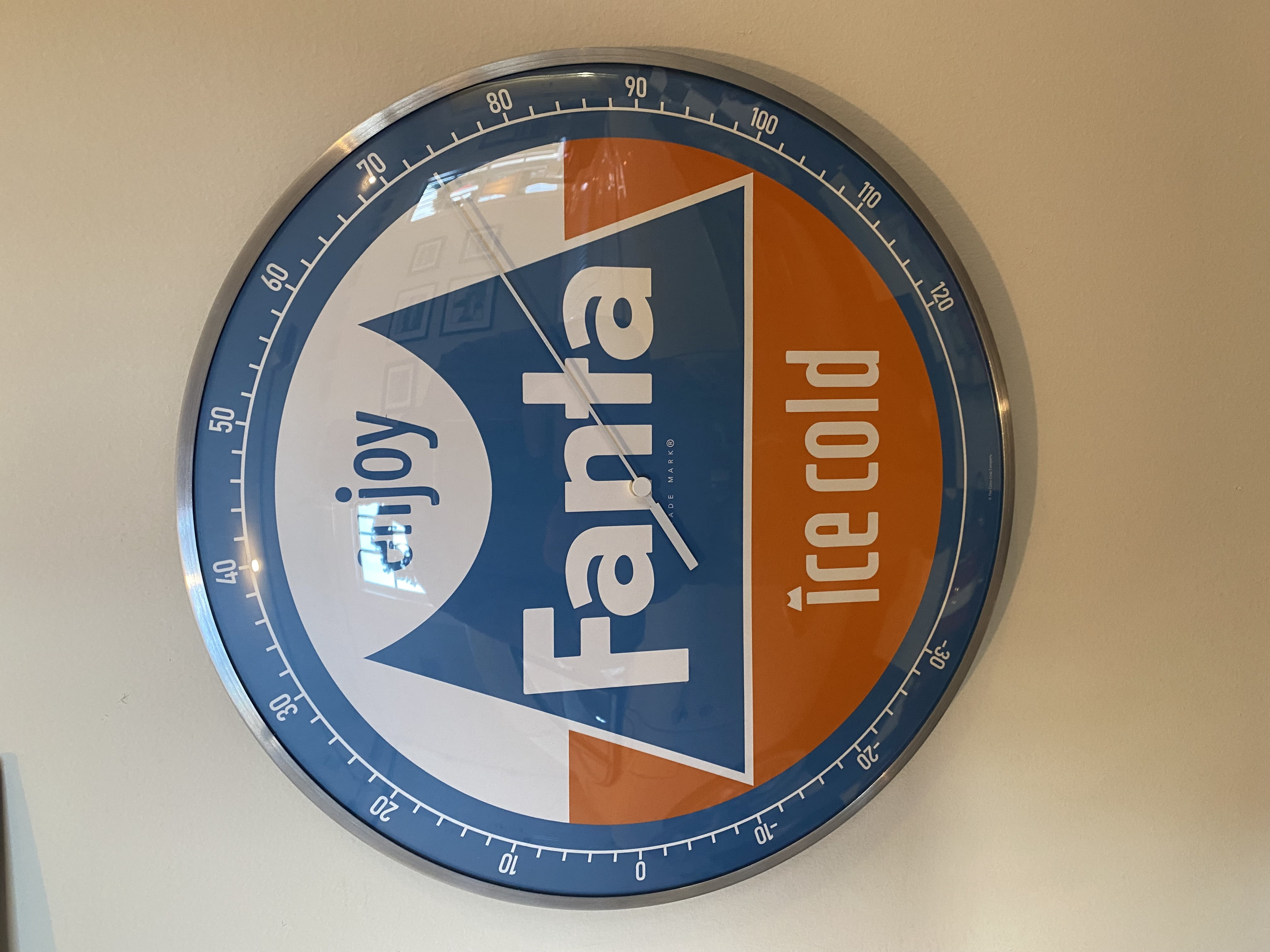 Fanta Soda Pop Vintage style Round Thermometer 12" INCH NEW GLASS FACE