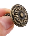 thumbnail image 3 of Uxcell Home Round Shape Furniture Fittings Wardrobe Handle Pull Knob Bronze Tone 4pcs, 3 of 4