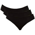 thumbnail image 3 of Alessandra B Organic Cotton Period Panty 3-Pack -M8921 (Black, XL), 3 of 5