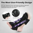 thumbnail image 3 of Lzvxtym Foot Drop Orthosis Corrector Brace, Ankle Support Plantar Fasciitis Night Splint Black, 3 of 8