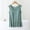 Green, variant on Womens Sleep Tank Top Sleeveless Solid Color Built In Bra Camisole Pajama Top