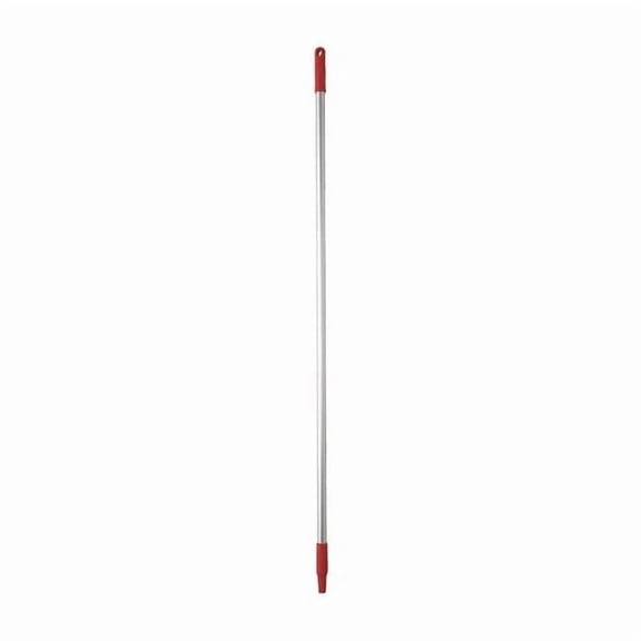 Vikan 1460mm Color Coded Handle, 1 in Dia, Red, Aluminum 29594