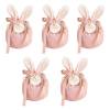 Embalaje Terciopelo Conejo De Pascua Bolsas De Dulces Organizador De Joyas Decoración Rosa JShteea El nuevo