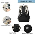thumbnail image 4 of FORMRS Unisex School Backpack 17" Student Travel Bag with Laptop Compartment, Cats Reading Pattern, 4 of 7