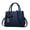 Blue, variant on Purses and Handbags for Women Fashion PU Leather Satchel Shoulder Bags Solid Color Office Work Tote Crossbody Bag