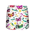 thumbnail image 2 of Jamicy Women Sleepwear Soft Carnival Print Short Sleeve Button Lounge Sets Sleepwear Casual Espresso Martini Home Wear, 2 of 8