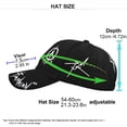 thumbnail image 2 of Casquette Décontractée Régulière pour Hommes et Femmes, Lettres Rétro Rétro Colorées, Style Rue, Casquette de Baseball, Casquettes de Baseball, Chapeaux pour Hommes, Bleu, 2 of 3