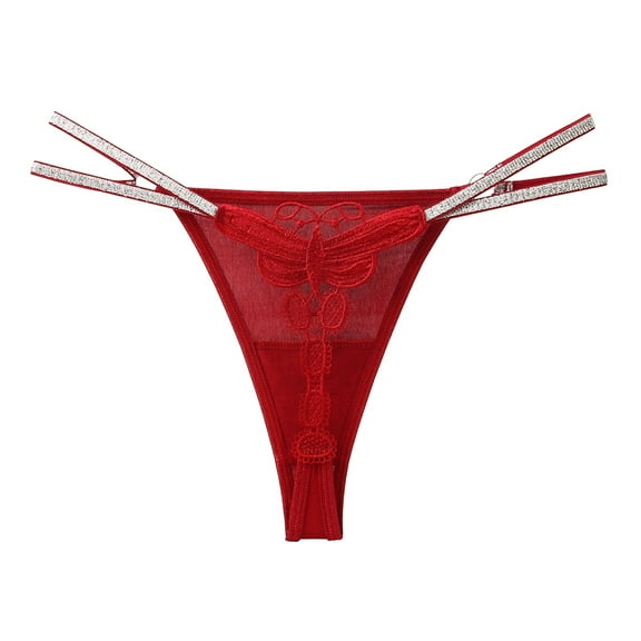 kamemir Panties for Women Thongs for Women Soft Low Rise Sexy Thong Ladies Panties Womens Underwear(,One Size)