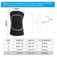 thumbnail image 2 of Uxcell L Protective Knee Pads Volleyball Knee Pads Sponge Knee Pads Brace, Black White 3 Pairs, 2 of 6