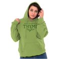 thumbnail image 5 of Look At Thyme Green Thumb Gardening Hoodie Sweatshirt Women Brisco Brands L, 5 of 6