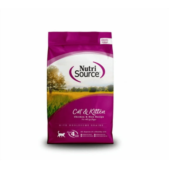 NutriSource Cat & Kitten Chicken & Rice Dry Cat Food 12 lb